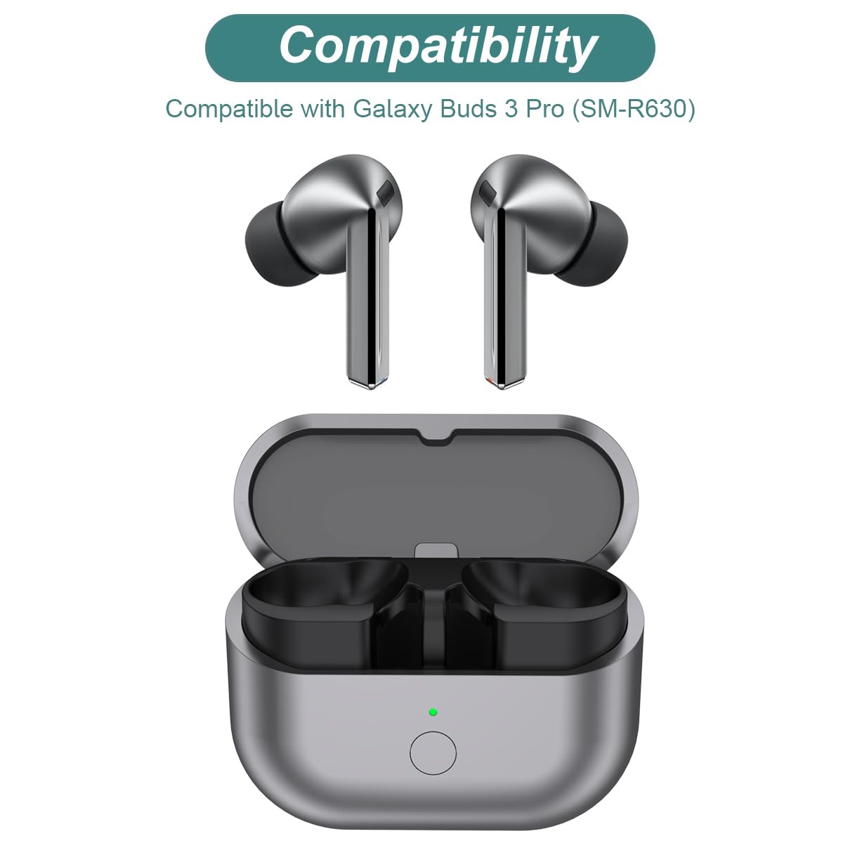 Kissmart Galaxy Buds 3 Pro charging case side view highlights slim profile