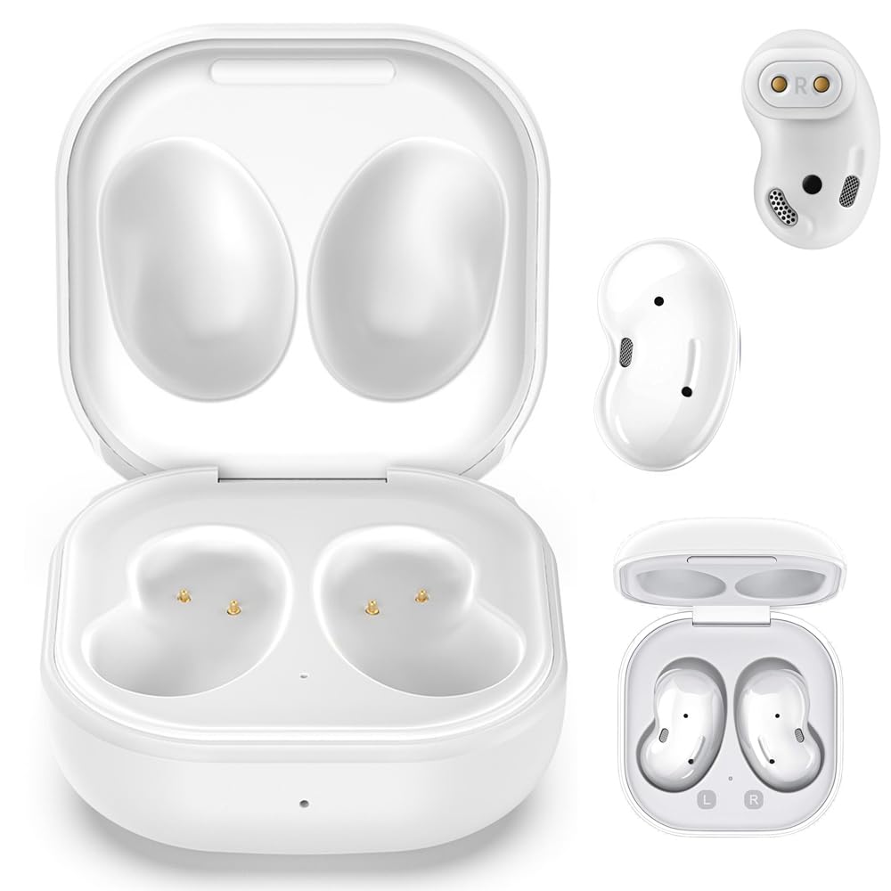 Kissmart Galaxy Buds Live charging case front view, compact design for on-the-go charging.
