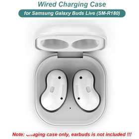 Kissmart Galaxy Buds Live charging case side view, slim profile for travel.