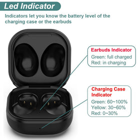 Kissmart Galaxy Buds Live charging case USB-C cable included for reliable power.