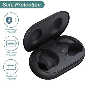 Kissmart charging case LED indicators showing charge status and levels