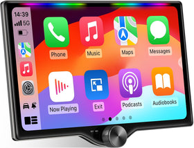 Kissound 10.1-inch QLED display delivering clear visibility for daytime driving