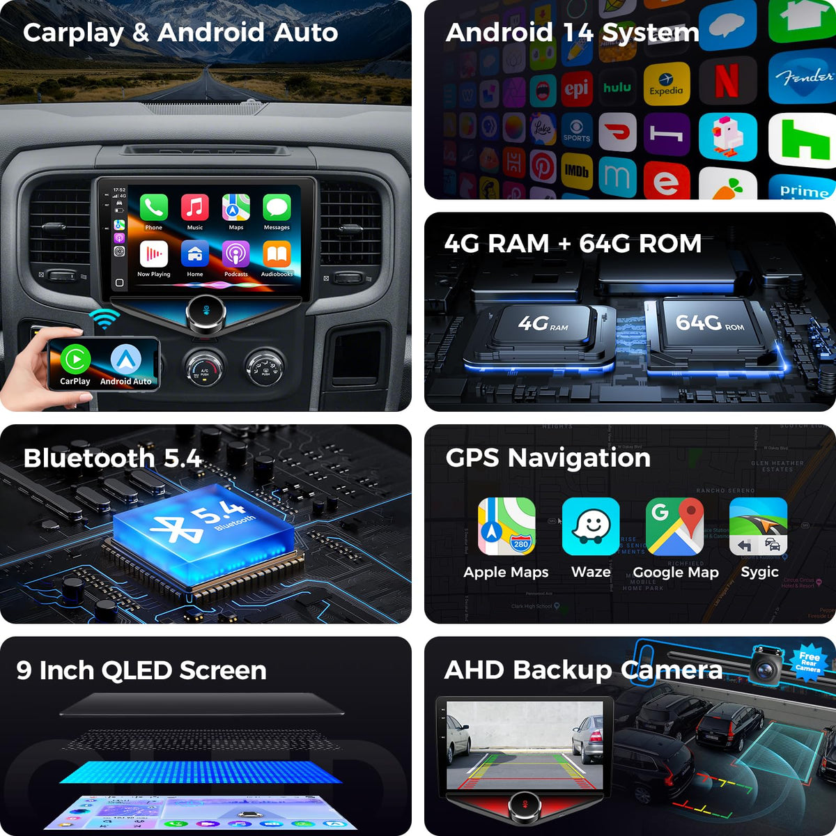 Kissound 1080p backup camera provides clear reversing images