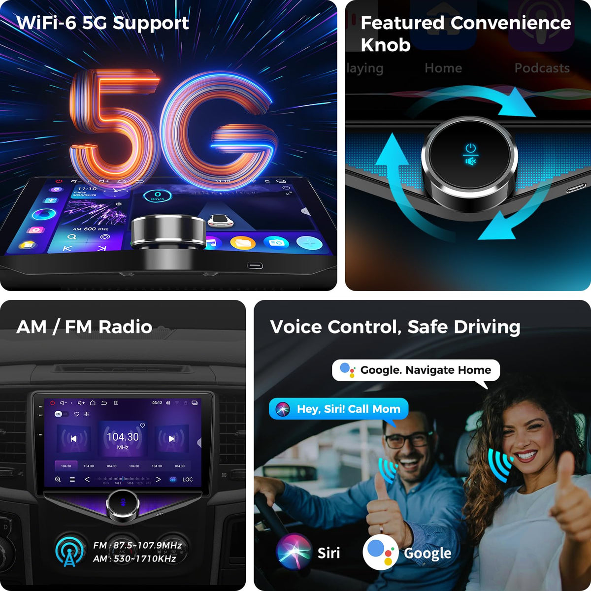 Kissound built-in Wi-Fi and Bluetooth keep devices connected