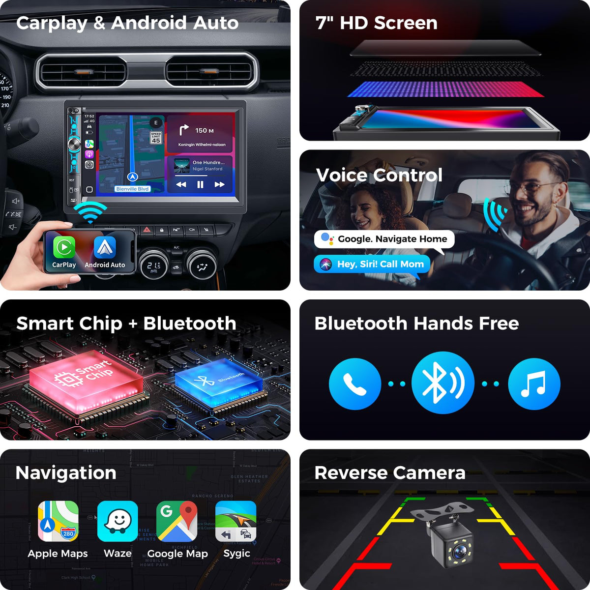 Kissound DSP audio processor delivering crisp highs and deep bass.