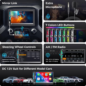Kissound subwoofer output for powerful in-car bass.