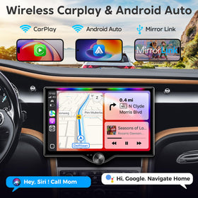 Kissound wireless CarPlay/Android Auto for hands-free navigation and calls