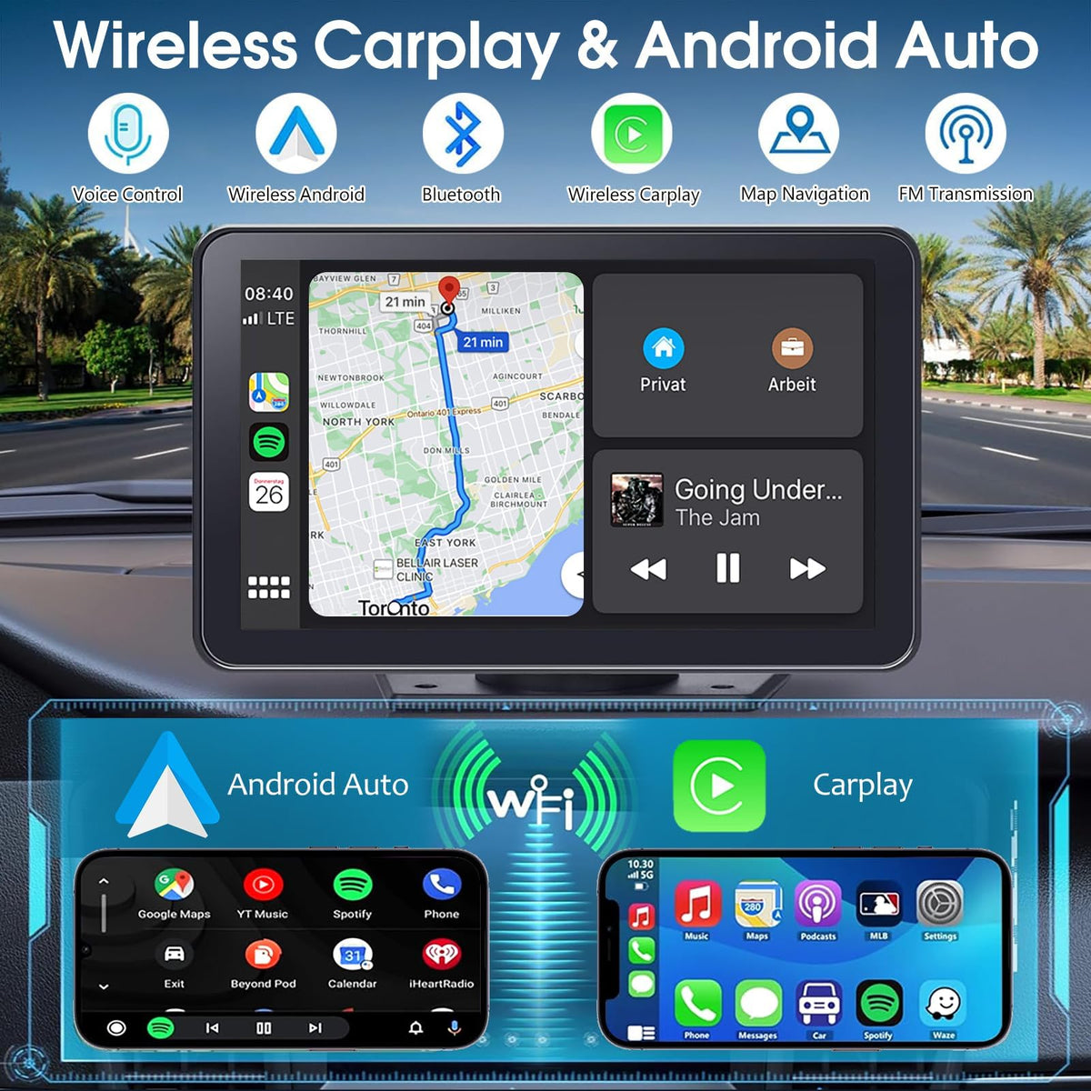 Kiswuren waterproof backup camera close-up demonstrating durable construction and clarity