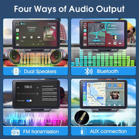 Kiswuren touchscreen interface with CarPlay and Android Auto for safer driving