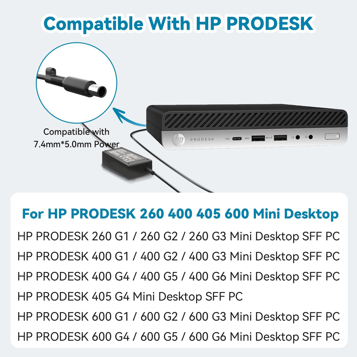 KITEURAD ProDesk 400/600 mini compatibility supports multiple HP models.