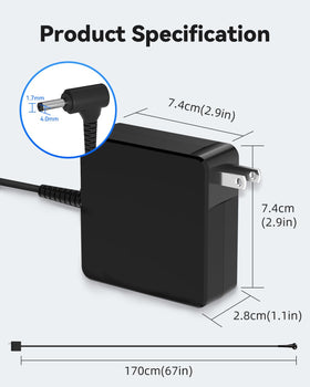 KITEURAD side label with voltage and amperage specs for safe matching