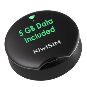 KiwiSIM UFO black color detail showing sleek finish and gift-ready look
