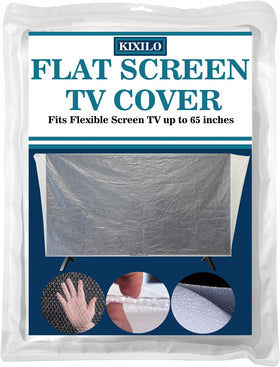 KIXILO TV Cover protects 65W x 36H flat screens during moving.