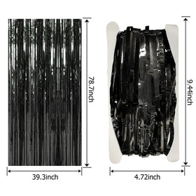 K.E.J easy-install foil curtain decor with double-sided tape friendly setup