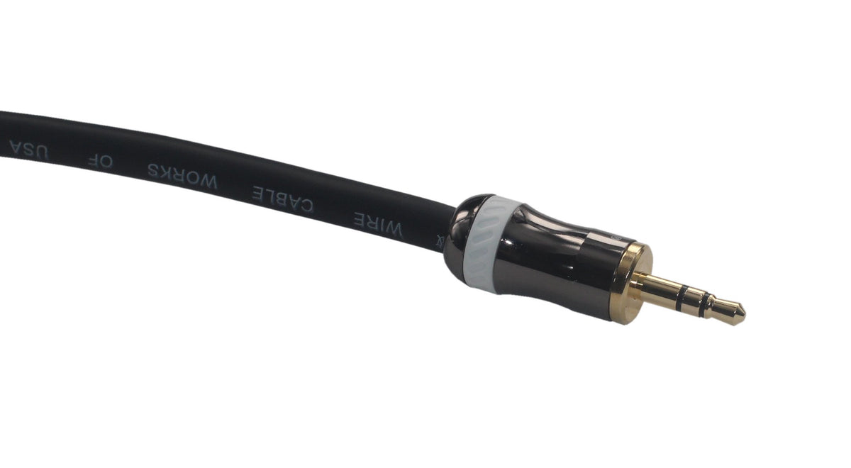 KK AUDIO KK-A3.5to4 HiFi Cable coil reveals flexible OFC copper wire.