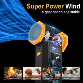 KKH compact design air duster ideal for home, car, and desk cleaning.