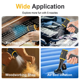KKH USB-C charging keeps the cordless duster ready for quick recharges.