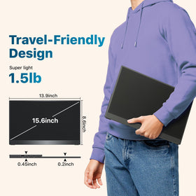 kksmart monitor with built-in speaker for media without extra gear