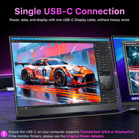 kksmart dual USB-C and HDMI ports simplify setup with a single cable