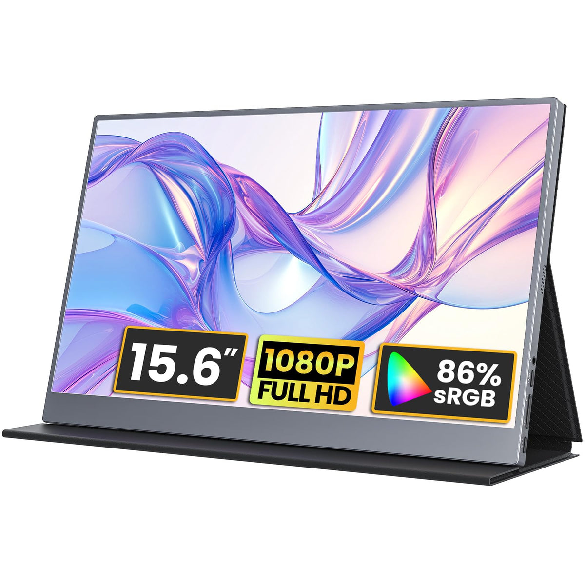 kksmart portable monitor 15.6-inch front view offers extra screen space for on the go productivity