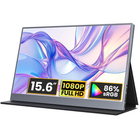 kksmart portable monitor 15.6-inch front view offers extra screen space for on the go productivity