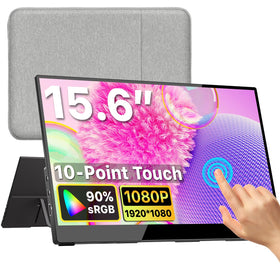 kksmart portable monitor 15.6-inch laptop setup expands workspace for multitasking on the go