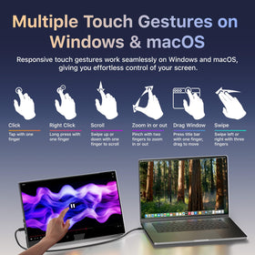 kksmart tempered glass touchscreen offers precise taps and smooth gestures for quick edits and navigation
