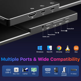 kksmart vertical and horizontal setup supports ergonomic eye-level viewing.