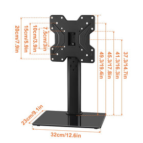 KKTONER stand base supports up to 77 lbs for sturdy TV support