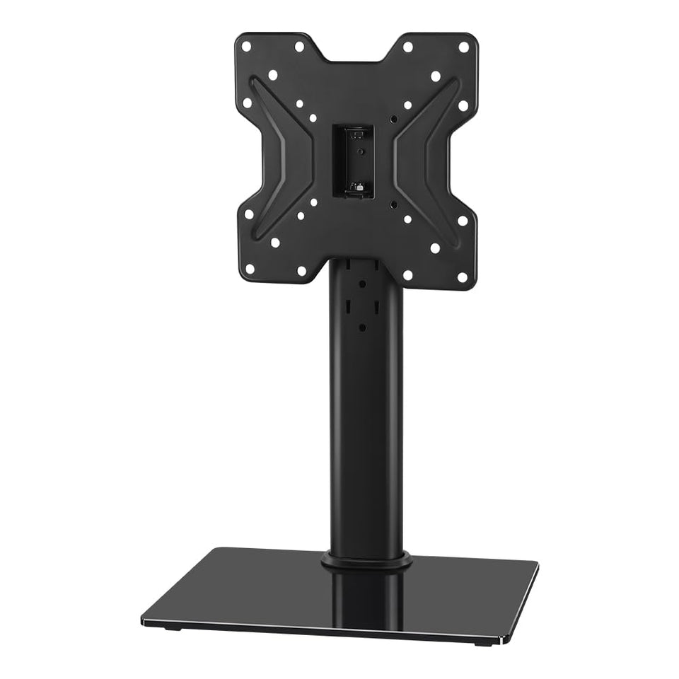 KKTONER universal TV stand base swivels for 19–43 inch TVs, versatile viewing angles