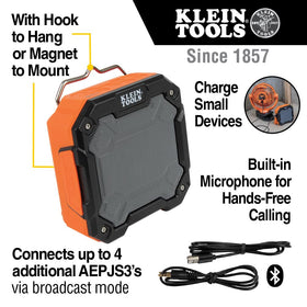 Klein Tools AEPJS3 hook-hanging setup for versatile on-site mounting