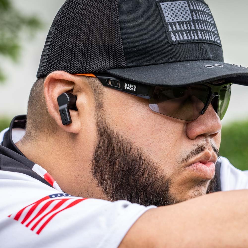 Klein Tools AESEB1S earbuds offering 30 hours total runtime