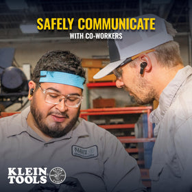 Klein Tools AESEB1S memory foam tips providing comfort and noise reduction