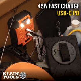 Klein Tools PowerBox mounted inside toolbox keeping tools charged and accessible