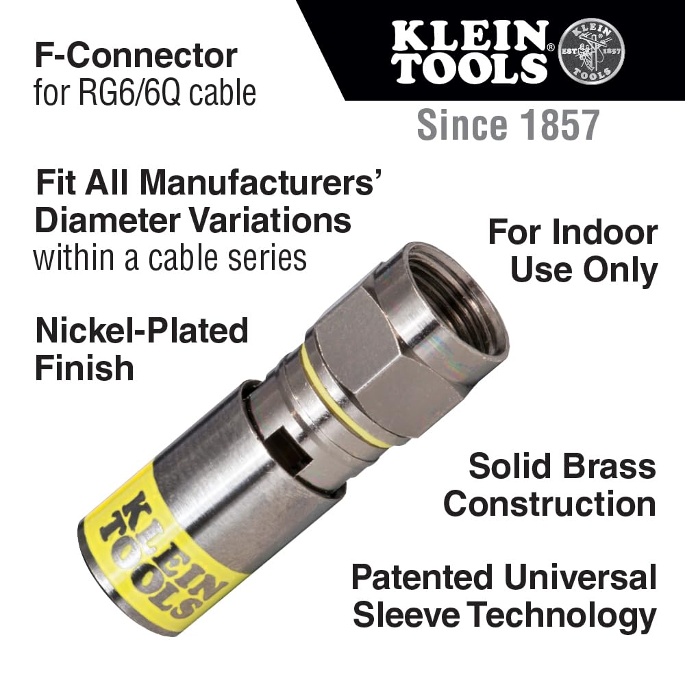 Klein Tools VDV812-606 in-pack display highlighting bulk 10-pack option.