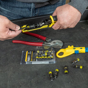 Klein Tools VDV812-606 sleeve view highlights proper seating windows.