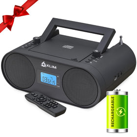 KLIM Boombox B4 front view with CD slot and powerful sound