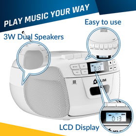 KLIM in use with headphones showing private listening and portability