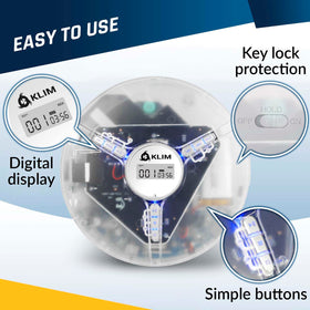 KLIM Discman closeup of control buttons showing EQ and playback options for easy sound customization