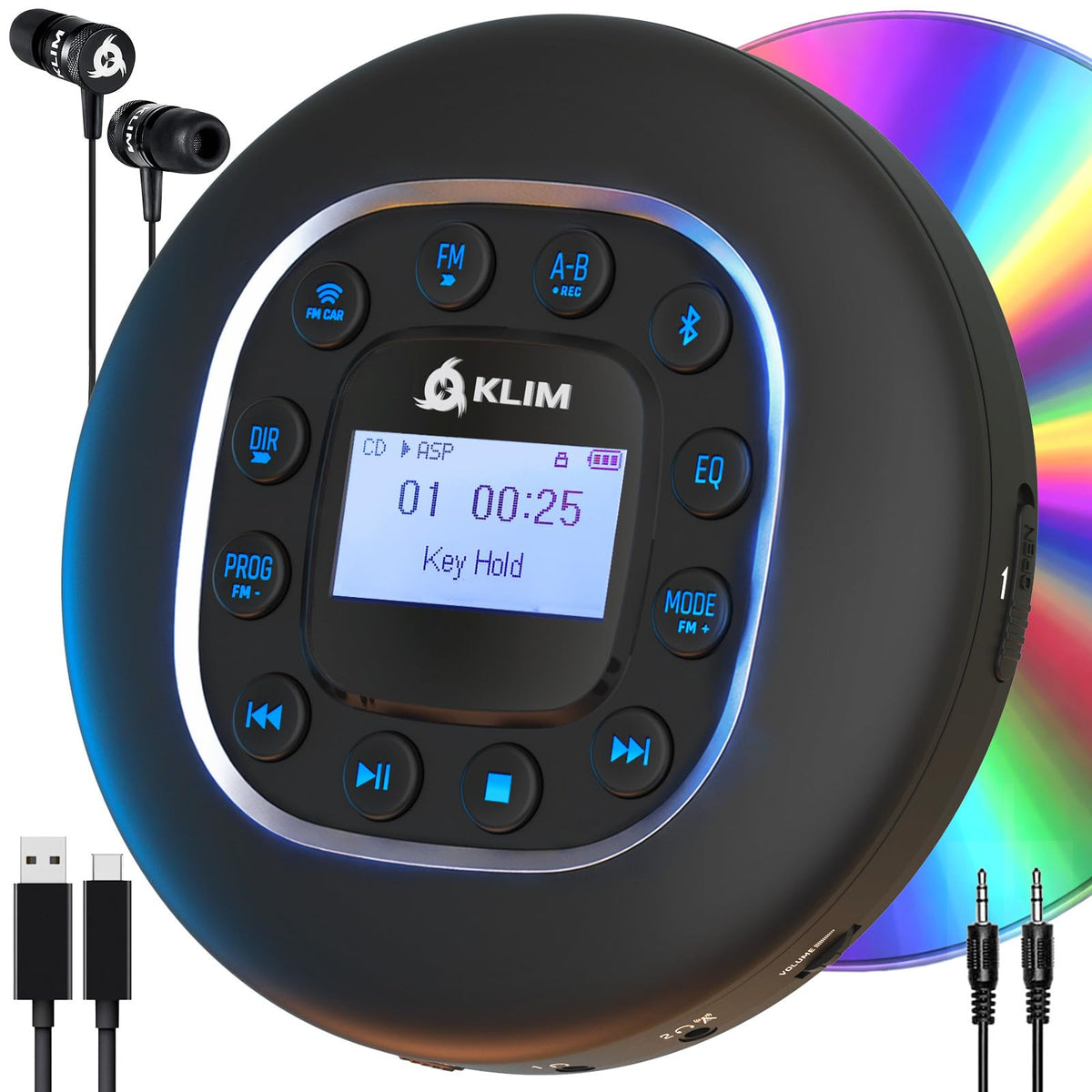 KLIM Journey front view showing display and buttons, clear controls for easy use