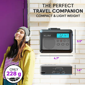 KLIM K7 in an outdoor lifestyle scene showing portable playback enjoyment