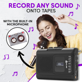 KLIM K8 built-in microphone enables quick tape recording.