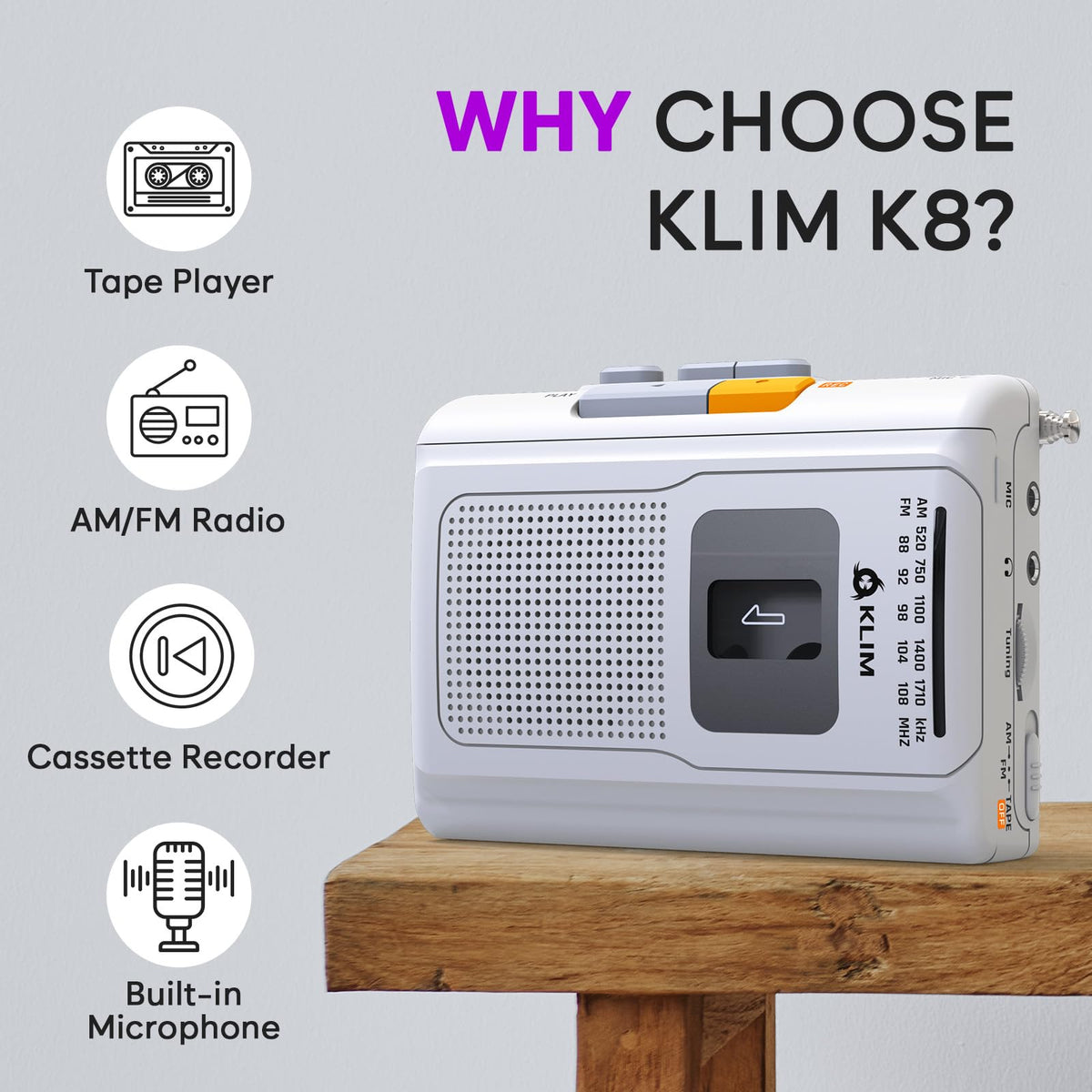 KLIM K8 side view shows compact design ideal for travel