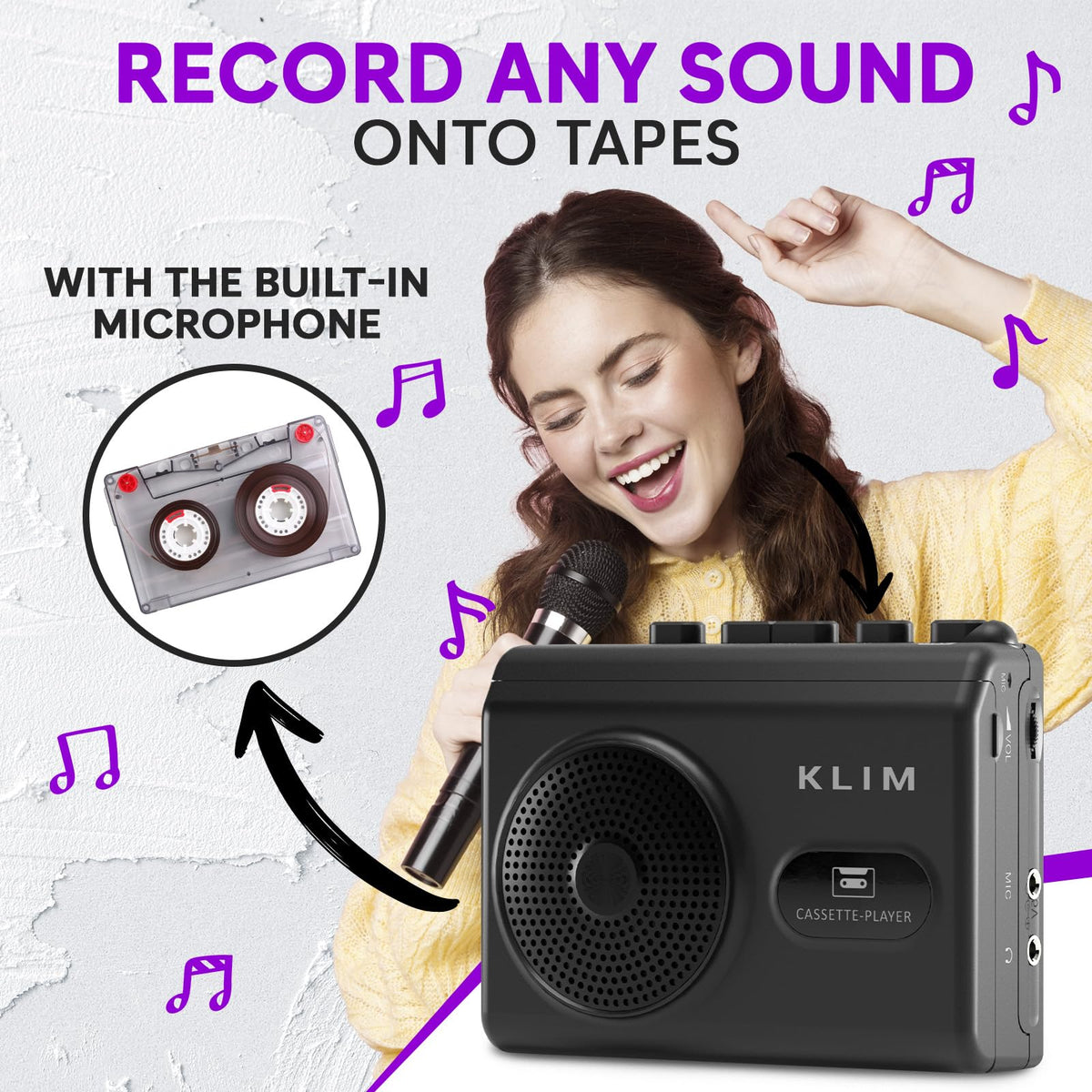 KLIM K9 recording function captures voice notes and lessons.