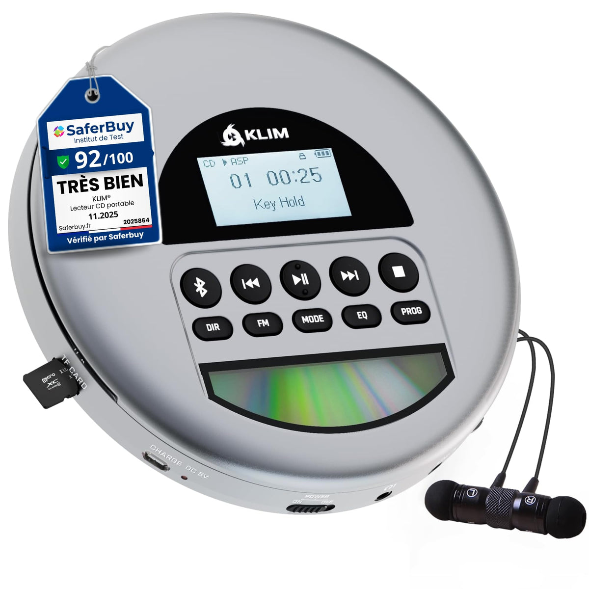 KLIM Nomad compact design for easy portable listening on the go.