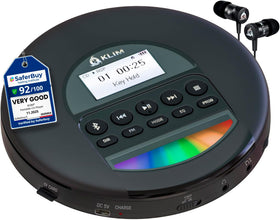 KLIM Nomad front view of the portable CD player for on-the-go listening