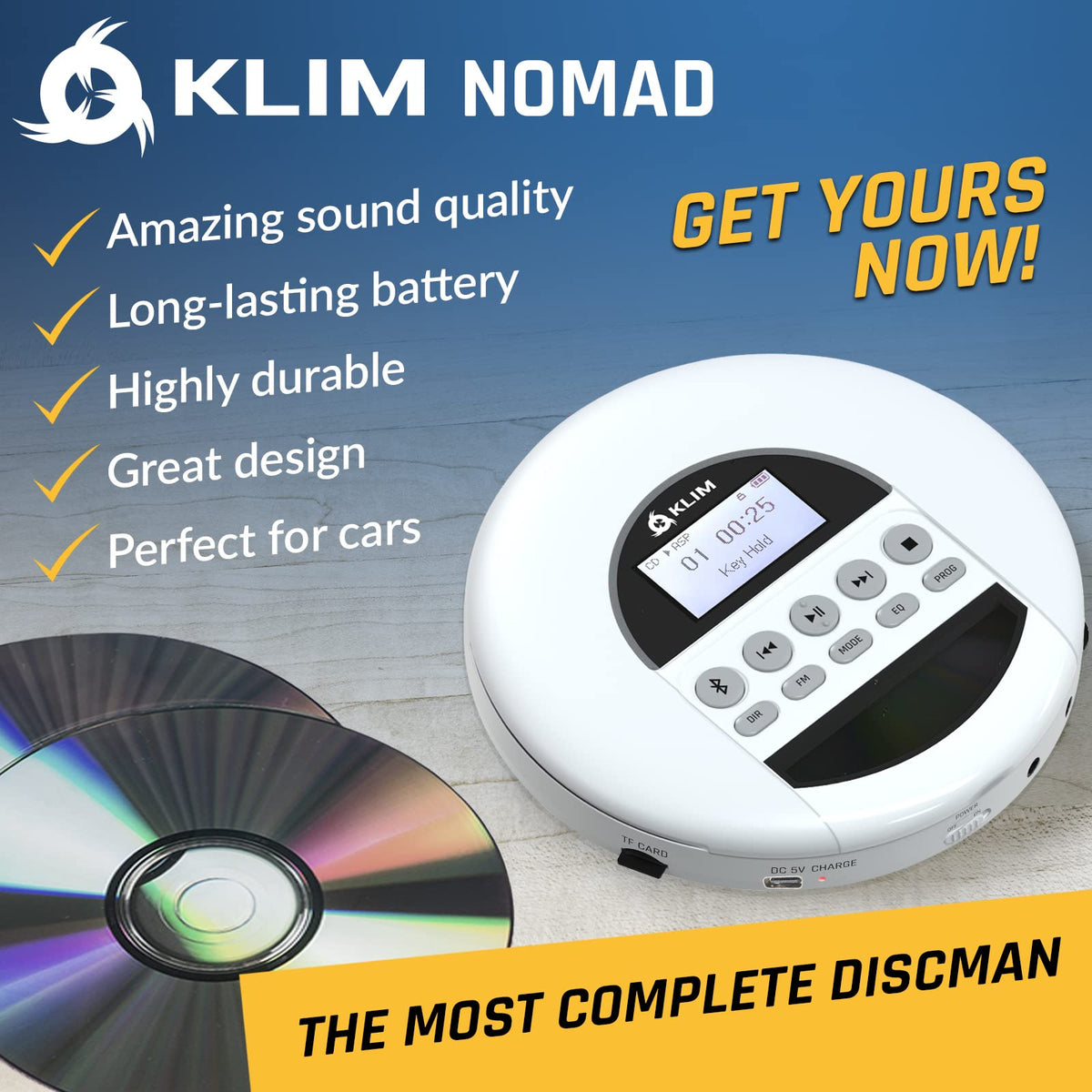 KLIM Nomad rechargeable battery keeps you listening longer on the go