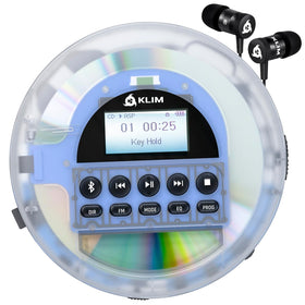KLIM Nomad Transparent front view for portable listening on the go