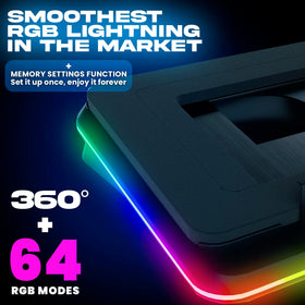 KLIM Turbofrost 360 RGB lighting enhances gameplay ambiance