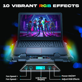 KLIM V8 RGB lighting effects add ambience during play.